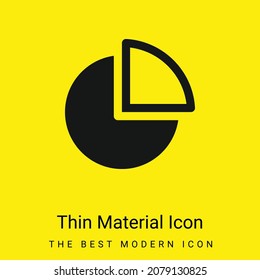 Analytics minimal bright yellow material icon