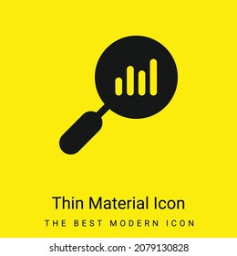 Icono de material amarillo brillante mínimo