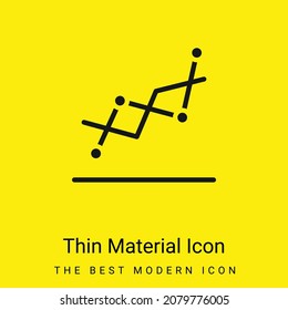 Icono de material amarillo brillante mínimo