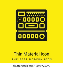 Analytics minimal bright yellow material icon