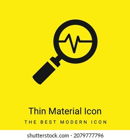 Icono de material amarillo brillante mínimo