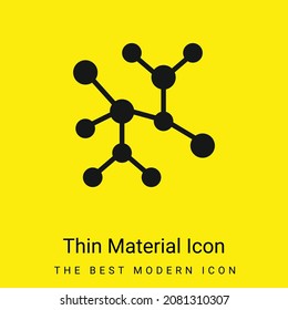 Icono de material amarillo brillante mínimo