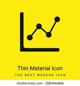 Icono de material amarillo brillante mínimo