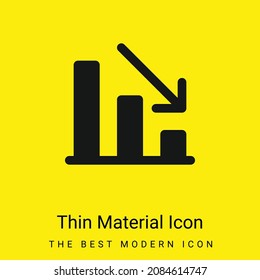 Icono de material amarillo brillante mínimo