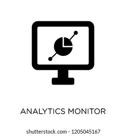 Analytics Monitor icon. Analytics Monitor symbol design from Analytics collection. Simple element vector illustration on white background.