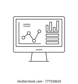 Analytics outline icon