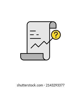 analytics, paper, magnifier line icon. Elements of finance illustration icon. Premium quality graphic design icon. Can be used for web, logo, mobile app, UI, UX