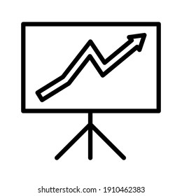 Analytics, presentation, blackboard icon vector image. Can also be used for Web Marketing. Suitable for use on web apps, mobile apps and print media.
