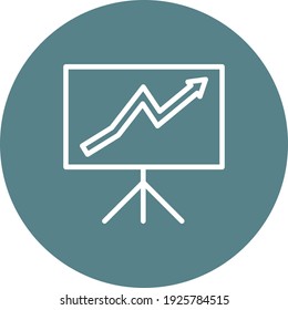 Analytics, presentation, blackboard icon vector image. Can also be used for Web Marketing. Suitable for use on web apps, mobile apps and print media.