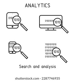 analytics of programming codes, encryption code, analytics on devices, phone, computer and tablet