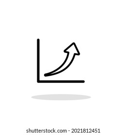 Analytics related vector glyph icon. Vector illustration with white background