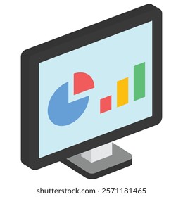 Analytics, report, data 3d isometric, Vector EPS 10 for print, digital UI, UX kit, web and app development for business, finance, economy, education, infographic, technology, security and more.