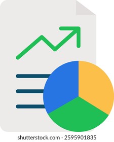Analytics Report Icon for Data Insights and Marketing Performance