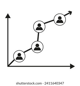Analytics, report icon. Element of marketing icon. Vector illustration. EPS 10.