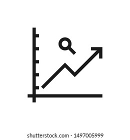 Analytics report icons in line style design suitable for website, app, and ui design. Vector illustration with editable stroke and pixel perfect icons on white background. EPS 10.
