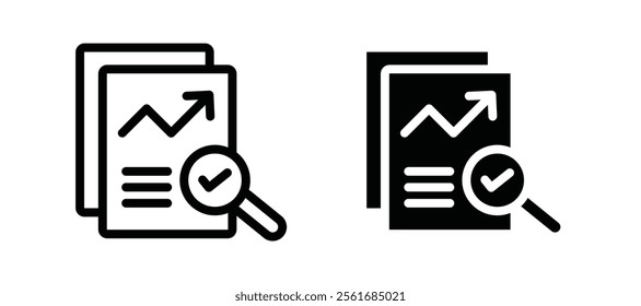 Analytics report icons for web ui designs