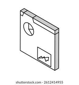 analytics report isometric icon vector. analytics report sign. isolated symbol illustration
