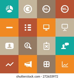 analytics, research icons universal set for web and mobile
