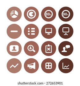 analytics, research icons universal set for web and mobile