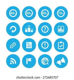 analytics, research icons universal set for web and mobile