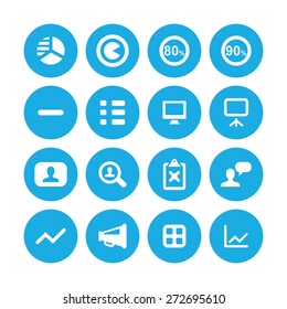analytics, research icons universal set for web and mobile