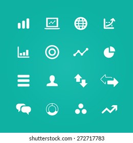 analytics, research icons universal set for web and mobile