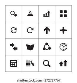 analytics, research icons universal set for web and mobile
