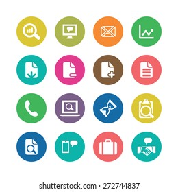 analytics, research icons universal set for web and mobile