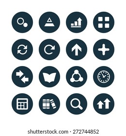 analytics, research icons universal set for web and mobile