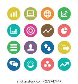analytics, research icons universal set for web and mobile