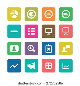 analytics, research icons universal set for web and mobile
