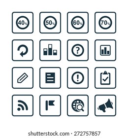analytics, research icons universal set for web and mobile
