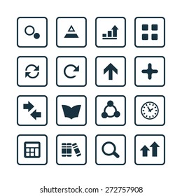 analytics, research icons universal set for web and mobile