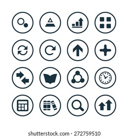 analytics, research icons universal set for web and mobile