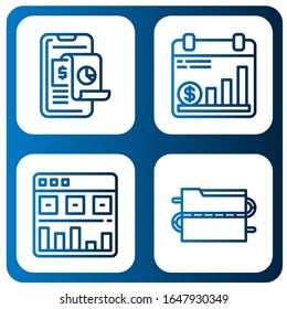 analytics simple icons set. Contains such icons as Analysis, Analytics, Data, can be used for web, mobile and logo