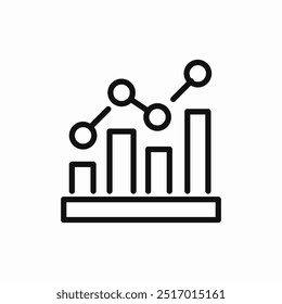 analytics statistics chart icon sign vector