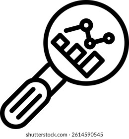 Analytics Tools Line Vector Icon Design