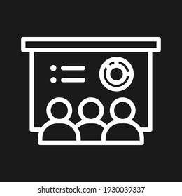 Analytics, training, blackboard icon vector image. Can also be used for Web Marketing. Suitable for use on web apps, mobile apps and print media.