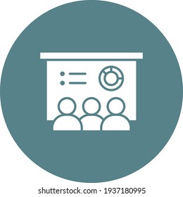Analytics, training, blackboard icon vector image. Can also be used for Web Marketing. Suitable for use on web apps, mobile apps and print media.