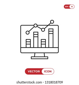 Analytics vector icon