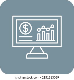 Analytics vector icon. Can be used for printing, mobile and web applications.