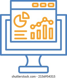 Analytics vector icon. Can be used for printing, mobile and web applications.