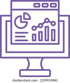 Analytics vector icon. Can be used for printing, mobile and web applications.