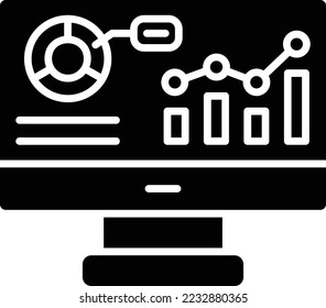 Icono vector de análisis. Se puede usar para imprimir, móviles y aplicaciones web.