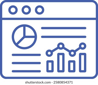 Analytics vector icon. Can be used for printing, mobile and web applications.