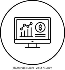 Analytics vector icon. Can be used for printing, mobile and web applications.