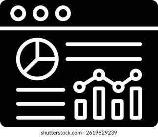 Analytics vector icon. Can be used for printing, mobile and web applications.