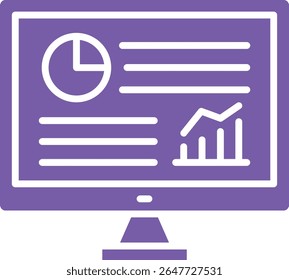 Analytics vector icon. Can be used for printing, mobile and web applications.