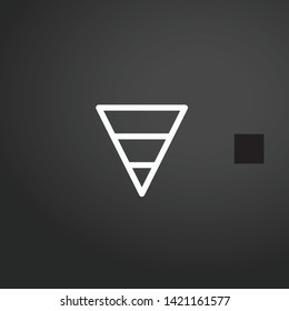 Analytics vector icon. Analytics concept stroke symbol design. Thin graphic elements vector illustration, outline pattern for your web site design, logo, UI. EPS 10.