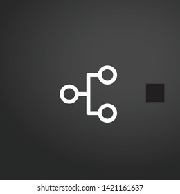 Analytics vector icon. Analytics concept stroke symbol design. Thin graphic elements vector illustration, outline pattern for your web site design, logo, UI. EPS 10.